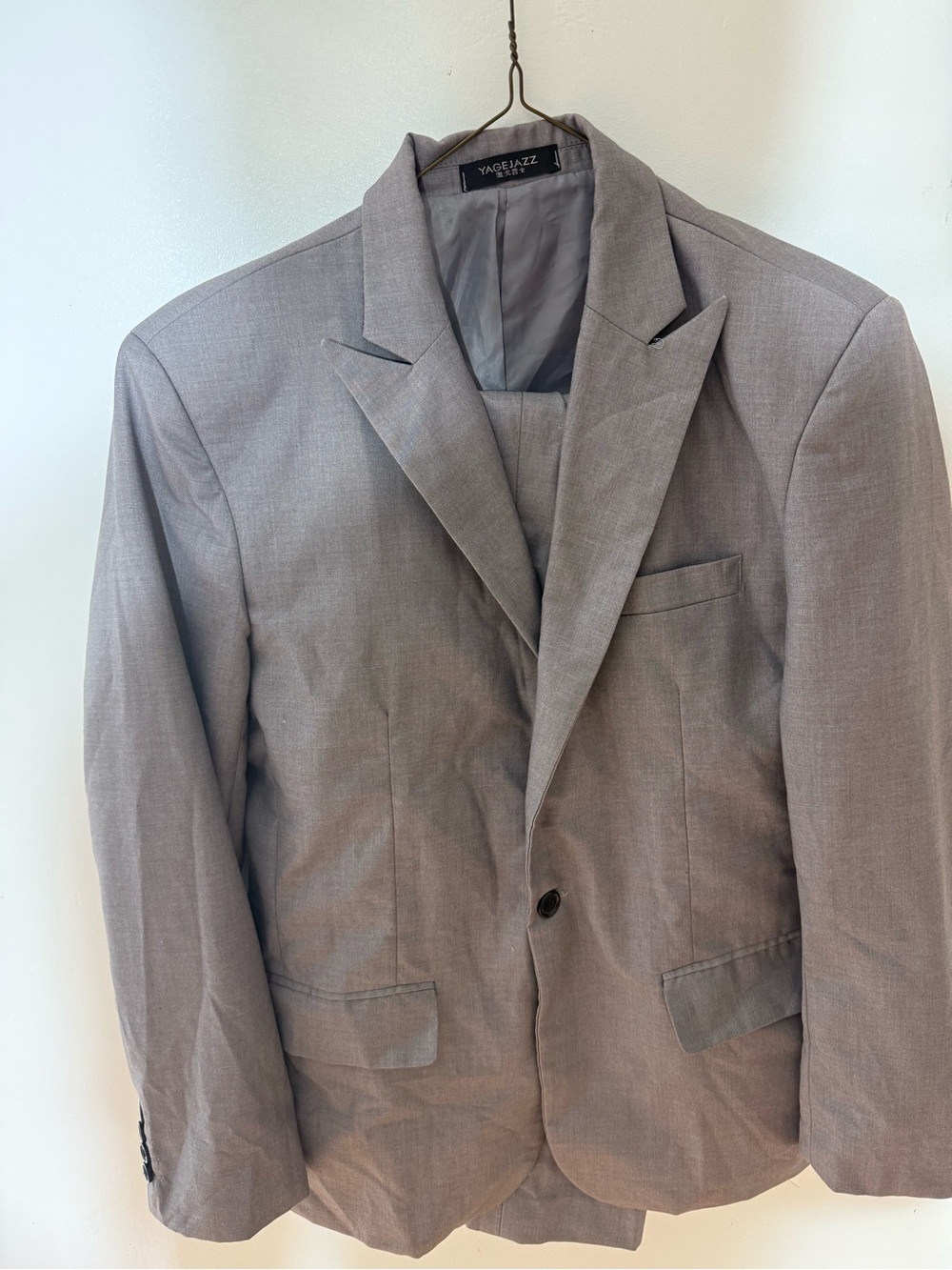 Sea Gray Single-Breasted Sport Coat